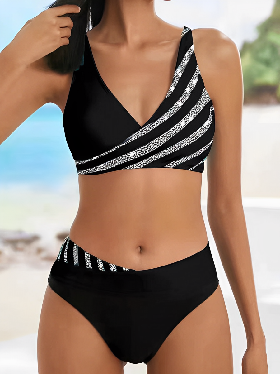 Deniella™ - Vibrant Striped Bikini Set